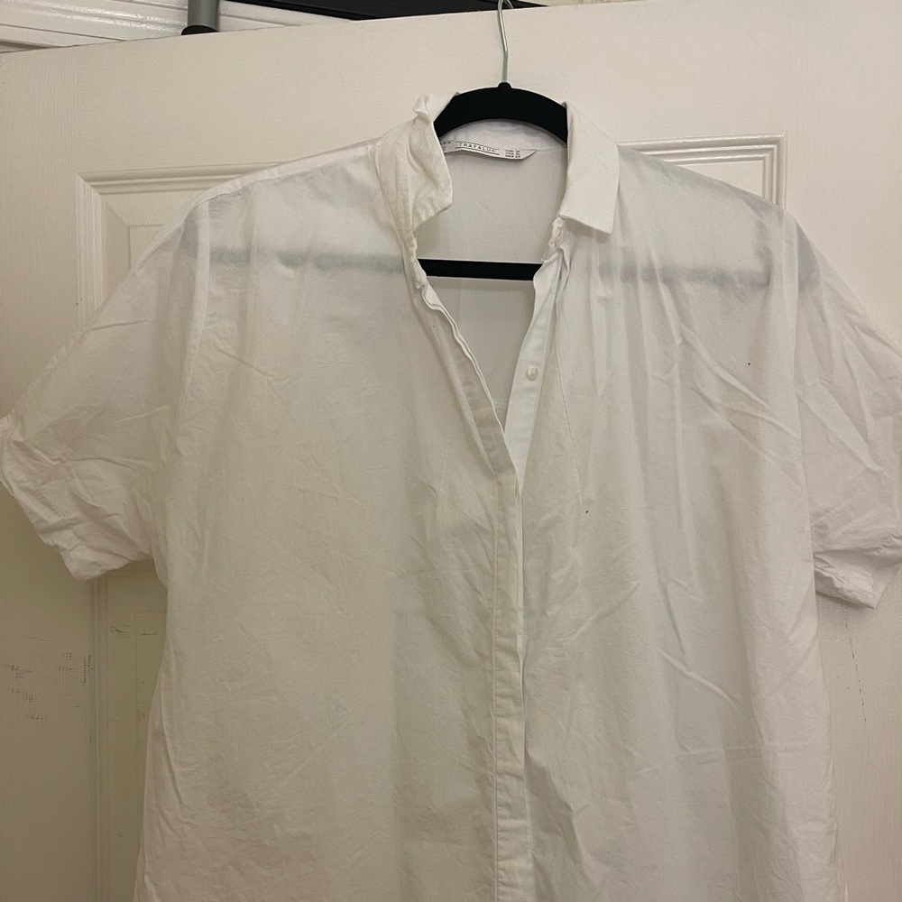 Zara short sleeve flannel shirt
